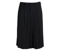 Lange Bermuda-Shorts aus Wollmischtwill