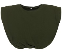 Crop-Top aus Jersey „Military Legendary“