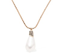 Halskette mit Perlenimitat