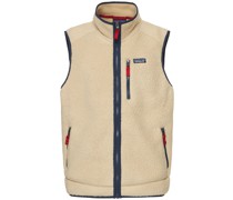 Retro tech fleece vest