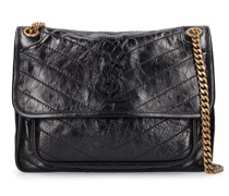 Medium Ledertasche 'Niki Monogram“
