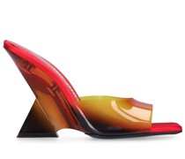 105mm hohe Mules aus PVC und Plexiglas „Cheope“
