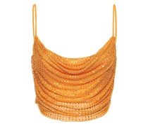 Orange hotfix mesh top