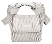 ZWEIFARBIGE HANDTASCHE AUS STRICKRIPP