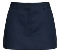 Isle linen blend mini skirt