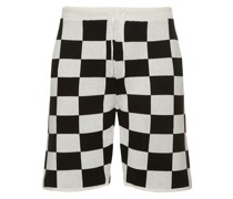 STRICK-SHORTS AUS BAUMWOLLMISCHUNG
