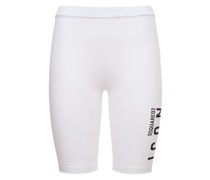 Radlerhose aus Stretch-Baumwolle mit Icon-Logo
