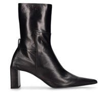 70mm Leather ankle boots