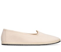 10mm hohe Loafers aus Canvas „Sabbia“
