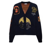Cardigan aus Wollmischung „Cryst Moon“