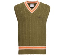 Ärmelloser Collegesweater aus Strick