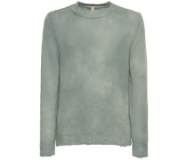 STRICKPULLOVER AUS LEINEN UND BAUMWOLLE