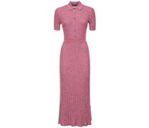 Midikleid aus Kaschmir/Seidenstrickripp „Avant“