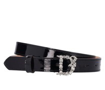 2cm breiter Ledergürtel „D2 Crystal Statement“