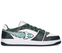 LEDERSNEAKERS MIT SEITENLOGO