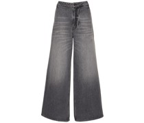 Hochtaillierte Jeans mit weitem Bein „Peyton“