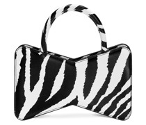 Ledertasche mit Zebramuster „Bow“