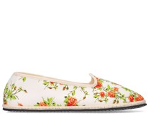 10mm hohe Loafer „Orange Rose Vine“