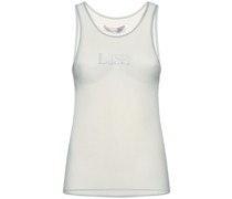 Verziertes Mesh-Tanktop mit Logo