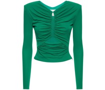 Viscose jersey keyhole top