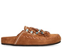 20mm hohe Wildleder-Mules „Salvation Mountain“