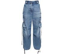 Cargojeans aus Baumwolldenim