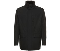 Feldjacke aus Seide mit Pelzkragen „Performa“