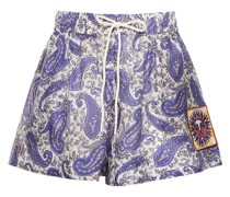 Bedruckte Seidenshorts „Devi“