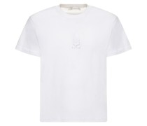 T-Shirt aus Baumwolle mit Kristalllogo