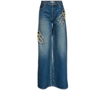Verzierte Jeans „Claw“