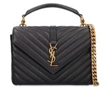 Medium, Gesteppte Ledertasche 'Collège'