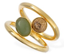 Louise double stone ring