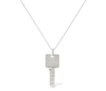 KETTEN-OHRRING AUS 18 KT GOLD MIT PAVÉ