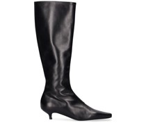 50mm hohe Lederstiefel „The Slim“
