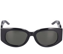 Wave oval acetate sunglasses