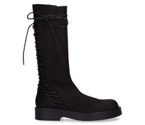40mm hohe Kampfstiefel aus Leder „Mick“