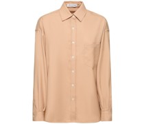 Georgia twill wool blend shirt