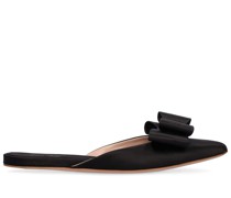 Flache Sandalen aus Satin mit Schleife „Pop“