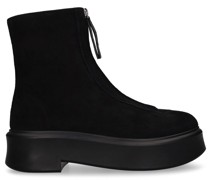 50mm Zipped suede ankle boot