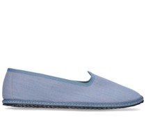 10 mm hohe Loafer aus Baumwolldenim „Virginia“
