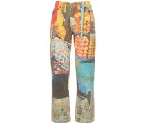 Runner painted cotton pants