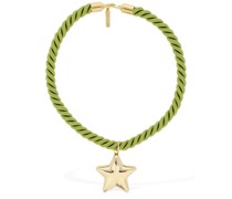Halskette mit Baumwoll-Draht und Sternenanhänger