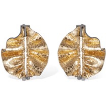 Mini Alie leather stud earrings