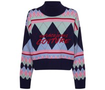 Pullover aus Wollmischgewebe mit Argylemuster