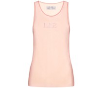 Verziertes Mesh-Tanktop mit Logo