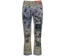 JEANS AUS DENIM MIT NÄHTEN „SUNVIEW“