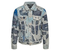 DENIMJACKE MIT NÄHTEN „SUNVIEW“