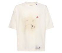 T-Shirt aus Baumwolle mit Smileydruck