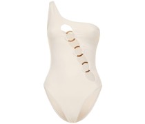 One shoulder o ring onepiece swimsuit