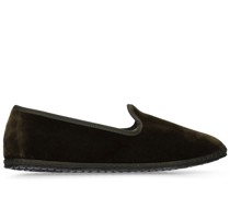 10mm hohe Loafer aus Samt „Bottiglia“